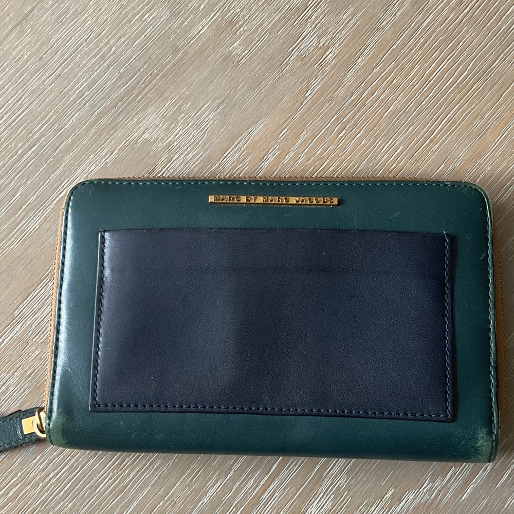 Marc By Marc Jacobs Green and brown Leather vintage Wallet